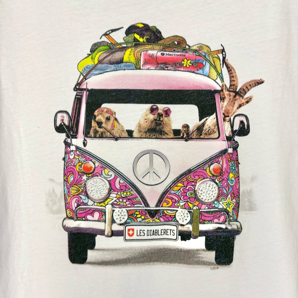 Up white groundhog t-shirt